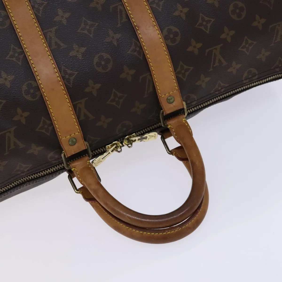 LOUIS VUITTON Monogram Keepall 45 Boston Bag M41428 LV Auth BD992