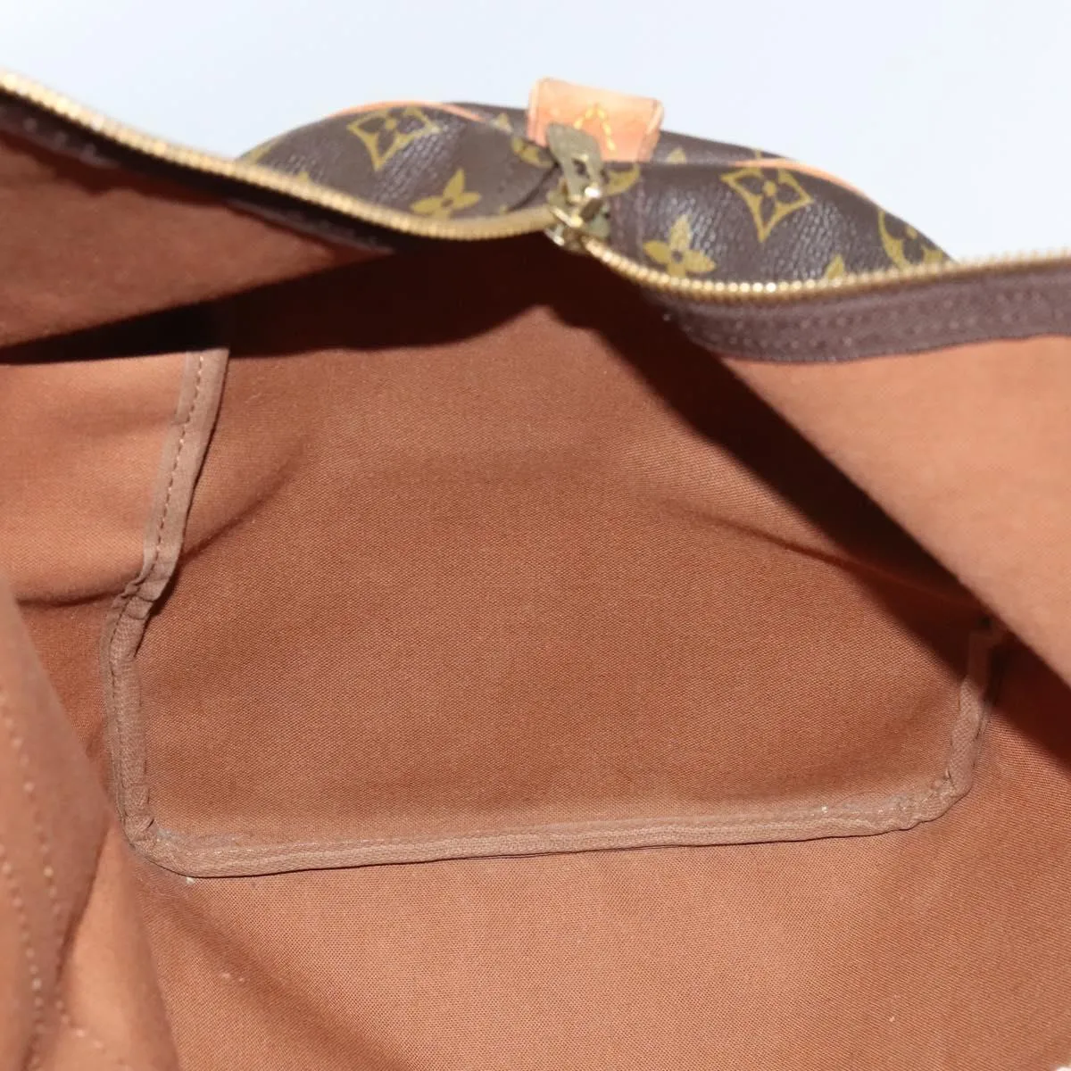 LOUIS VUITTON Monogram Keepall 55 Boston Bag M41424 LV Auth 113019
