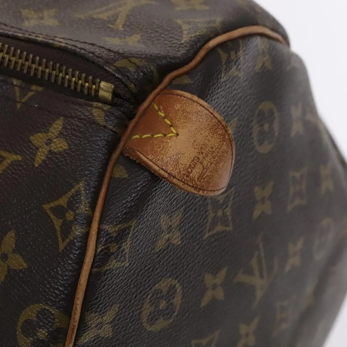 LOUIS VUITTON Monogram Keepall 55 Boston Bag M41424 LV Auth 113019