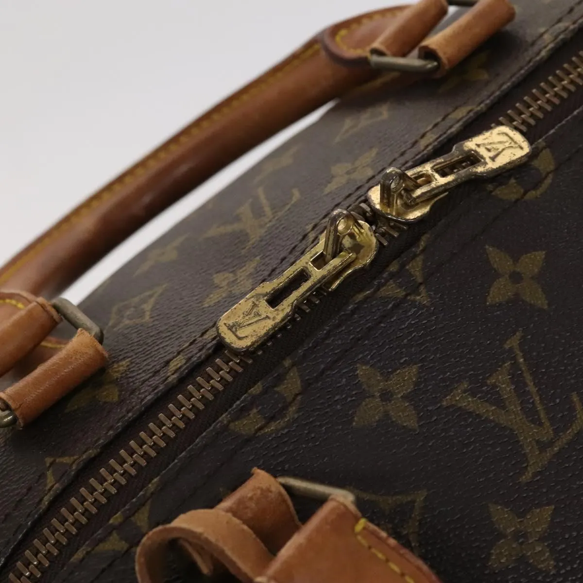 LOUIS VUITTON Monogram Keepall 55 Boston Bag M41424 LV Auth 113019