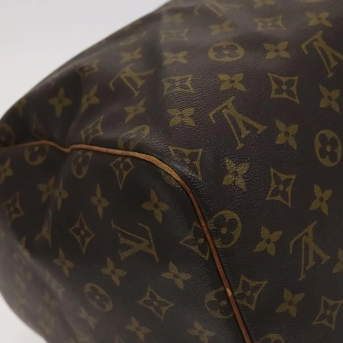 LOUIS VUITTON Monogram Keepall 55 Boston Bag M41424 LV Auth 113019
