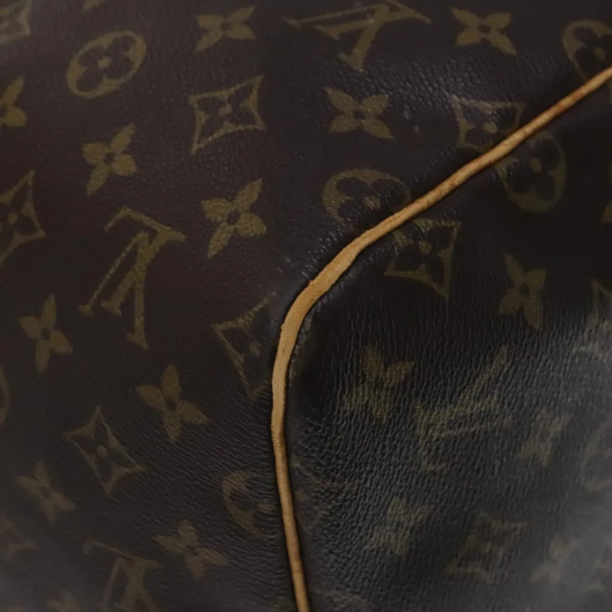 LOUIS VUITTON Monogram Keepall 55 Boston Bag M41424 LV Auth MY084