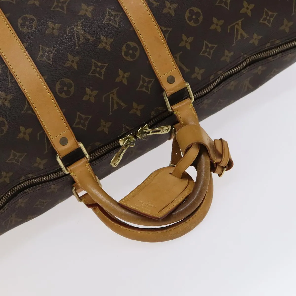 LOUIS VUITTON Monogram Keepall 55 Boston Bag M41424 LV Auth yk17447