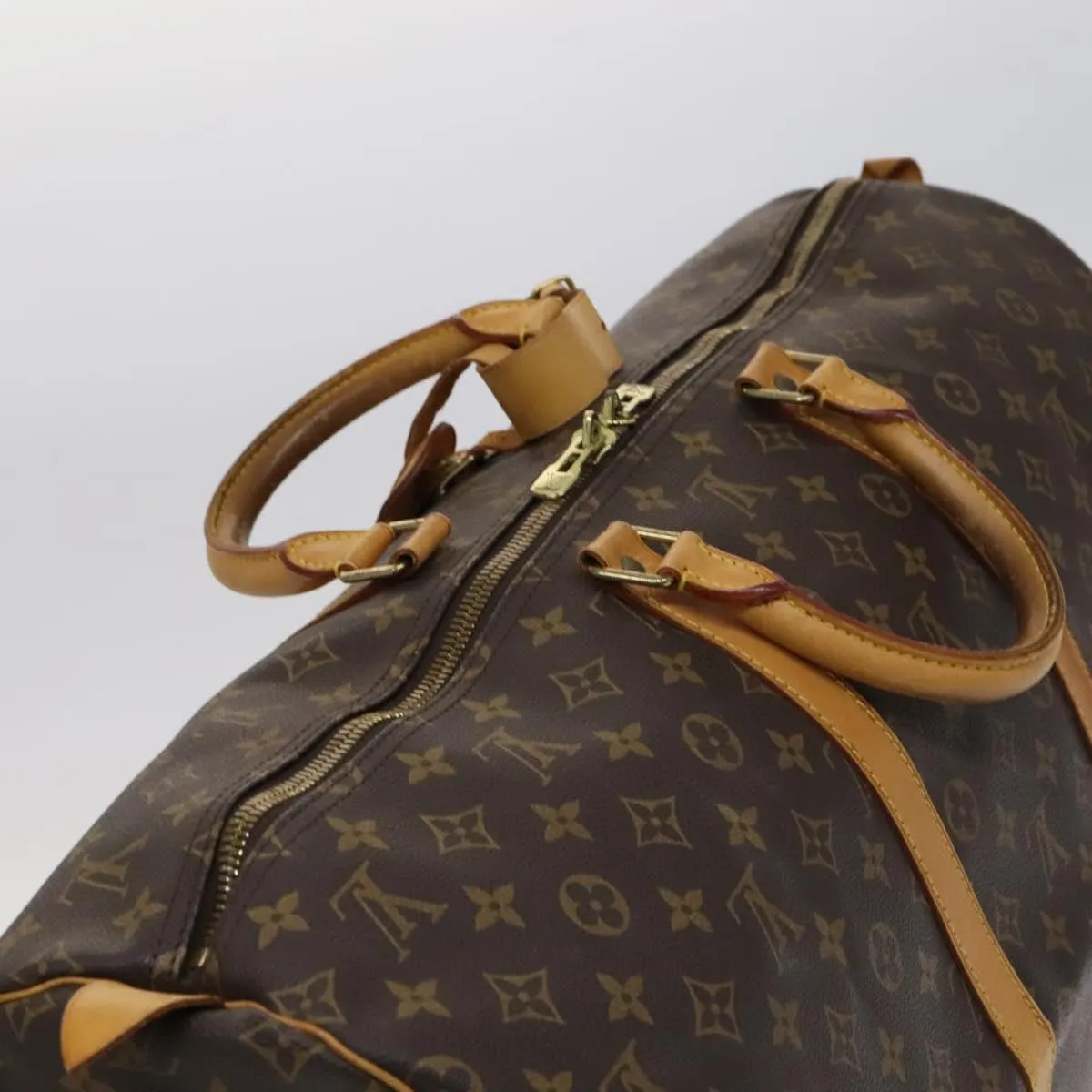 LOUIS VUITTON Monogram Keepall 55 Boston Bag M41424 LV Auth yk17447
