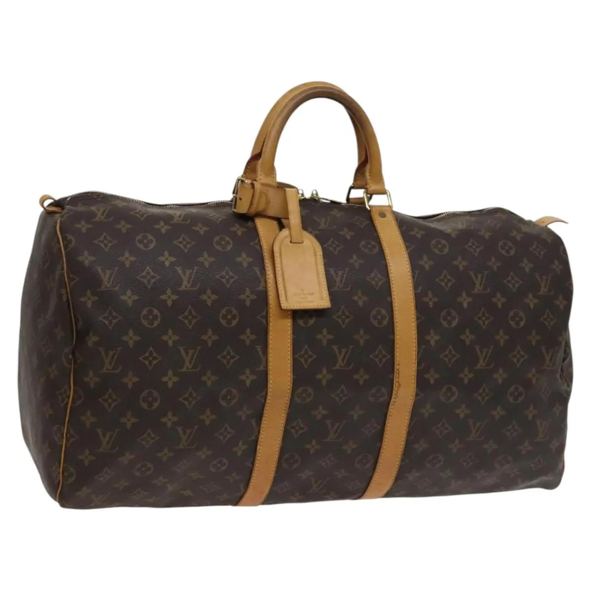 LOUIS VUITTON Monogram Keepall 55 Boston Bag M41424 LV Auth yk17447