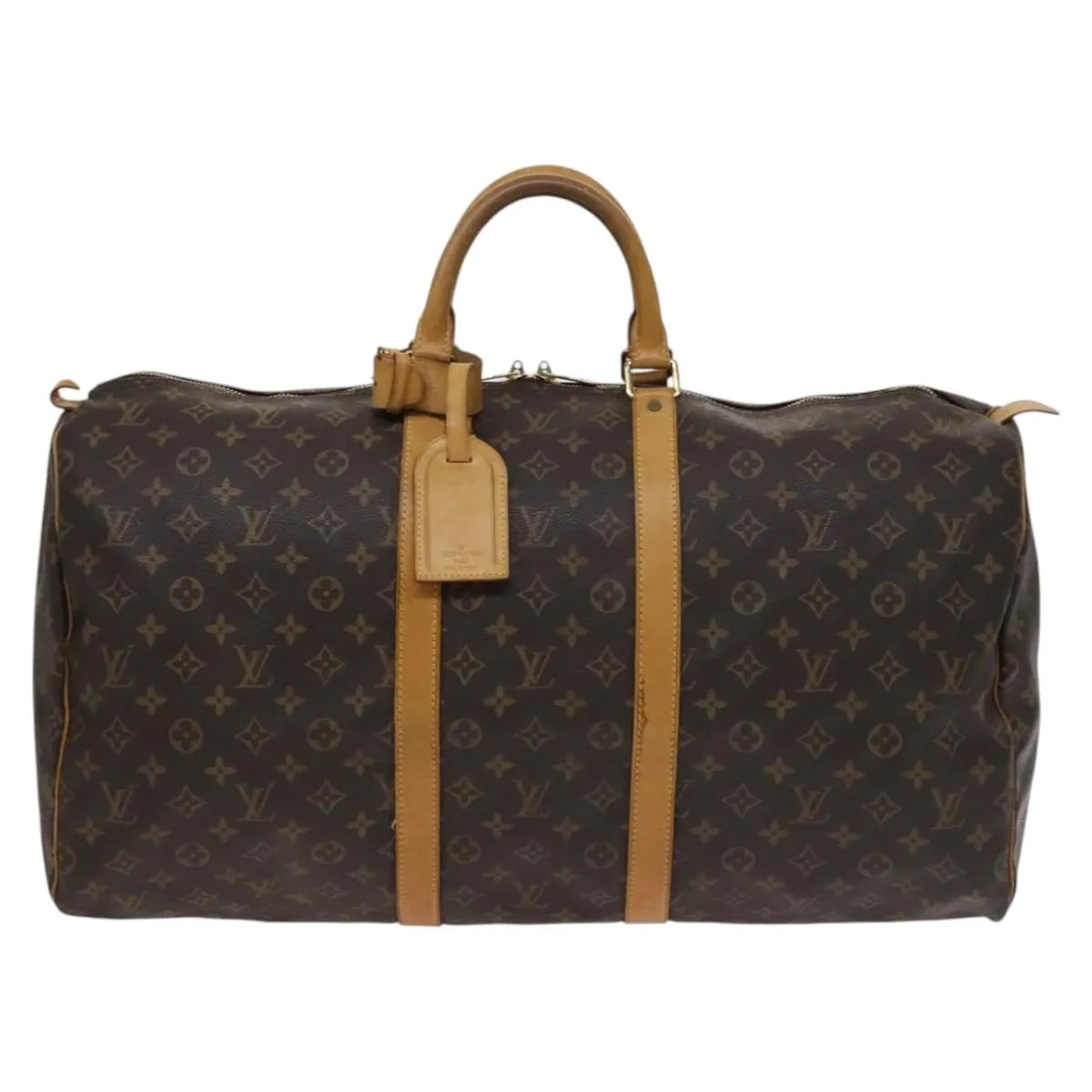 LOUIS VUITTON Monogram Keepall 55 Boston Bag M41424 LV Auth yk17447