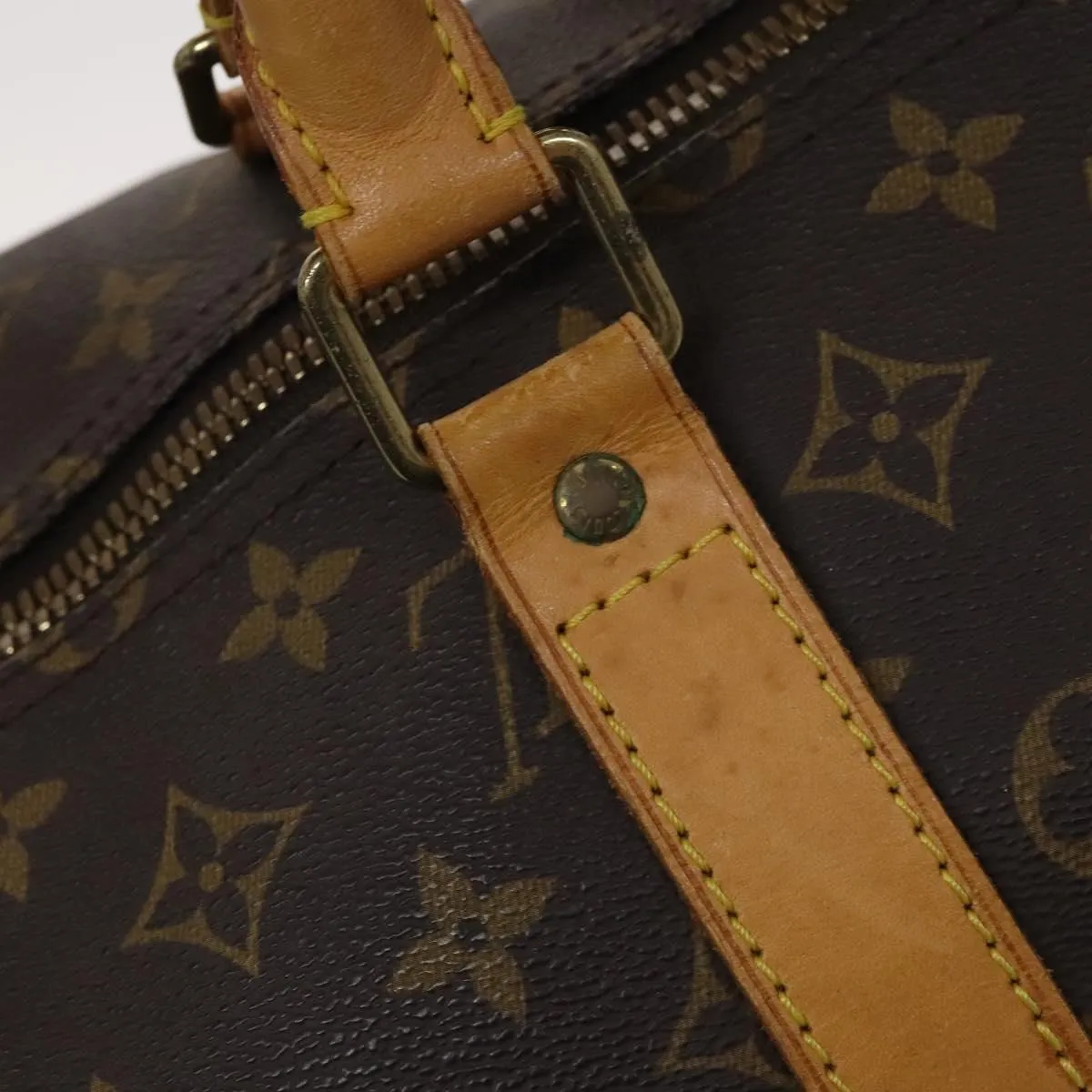 LOUIS VUITTON Monogram Keepall 55 Boston Bag M41424 LV Auth yk17447