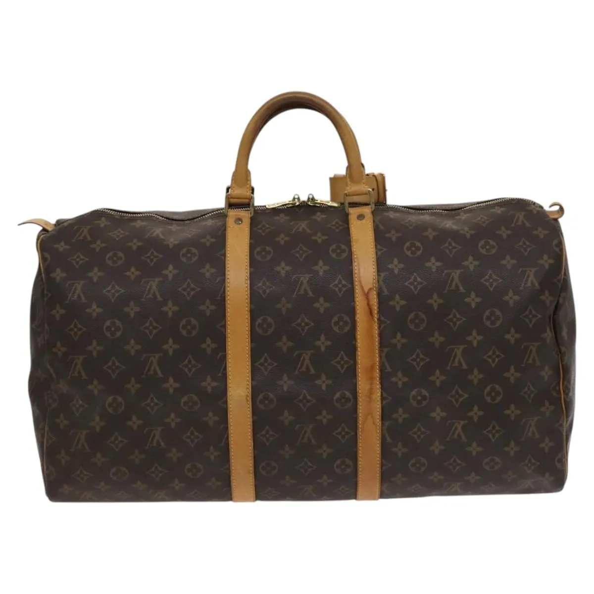 LOUIS VUITTON Monogram Keepall 55 Boston Bag M41424 LV Auth yk17447