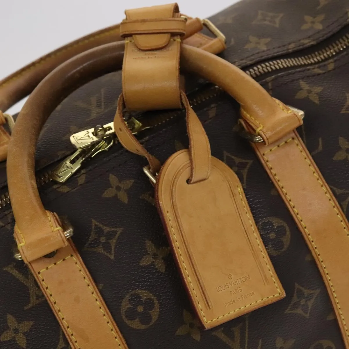 LOUIS VUITTON Monogram Keepall 55 Boston Bag M41424 LV Auth yk17447