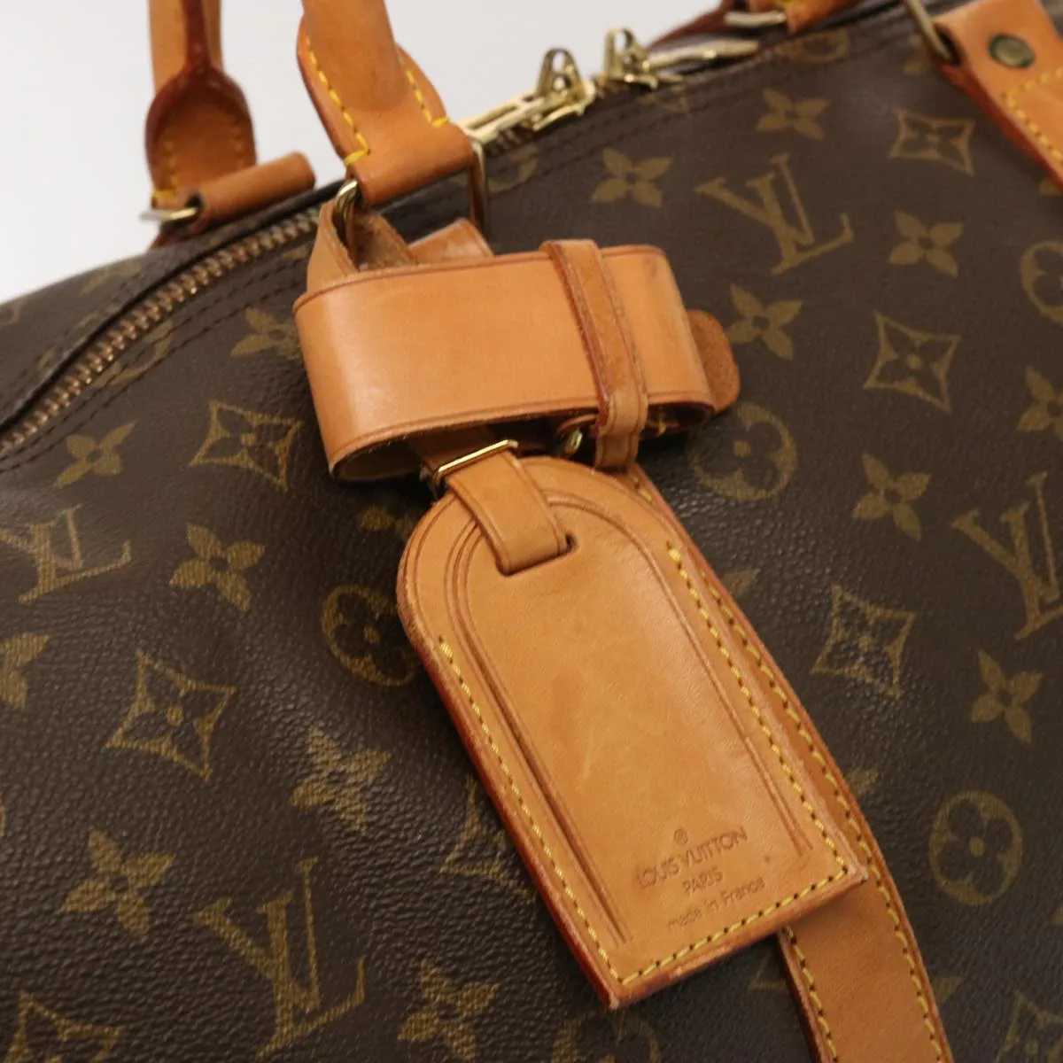 LOUIS VUITTON Monogram Keepall 55 Boston Bag M41424 LV yk12021