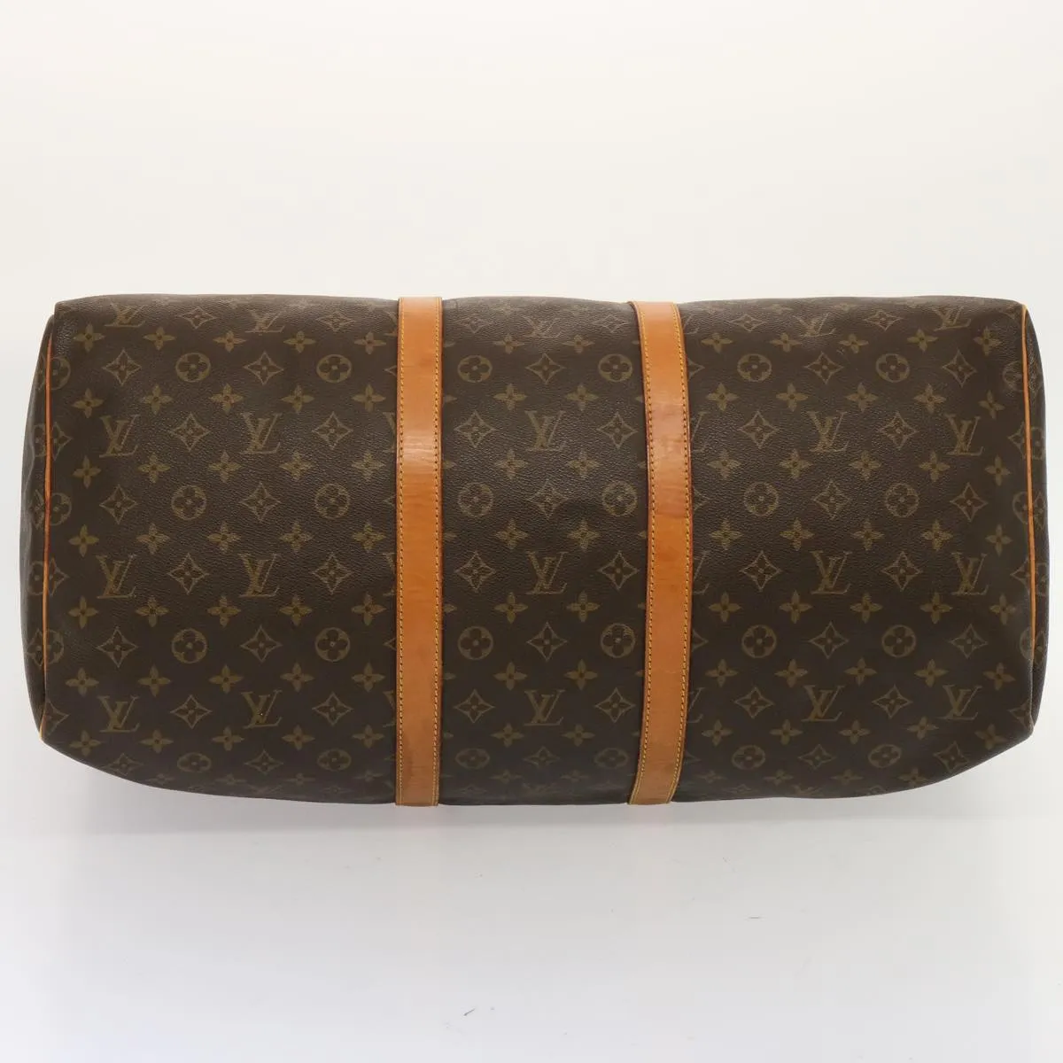 LOUIS VUITTON Monogram Keepall 55 Boston Bag M41424 LV yk12021