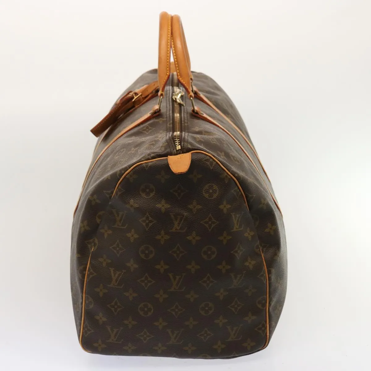 LOUIS VUITTON Monogram Keepall 55 Boston Bag M41424 LV yk12021