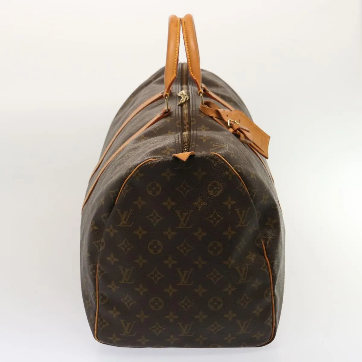 LOUIS VUITTON Monogram Keepall 55 Boston Bag M41424 LV yk12021