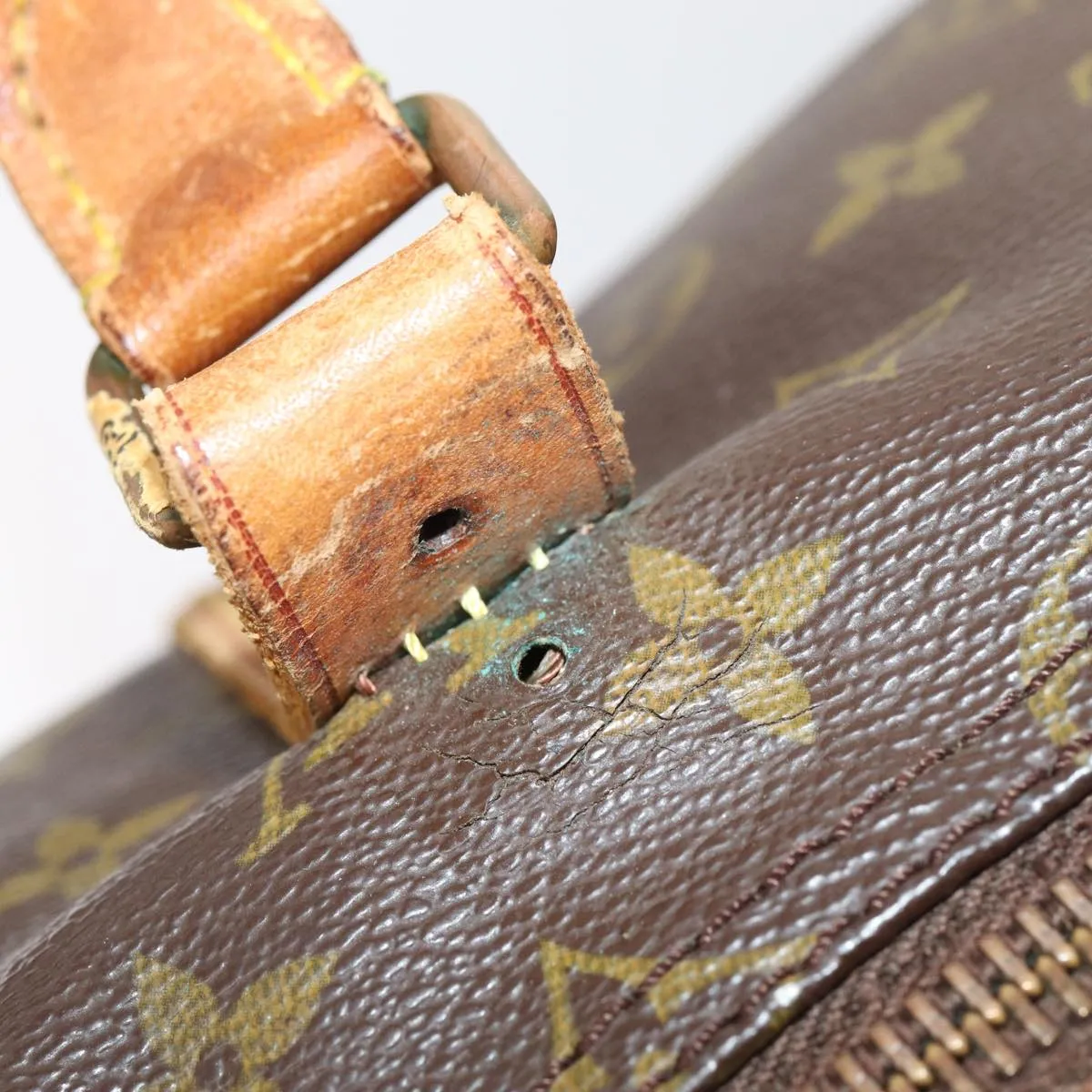 LOUIS VUITTON Monogram Keepall 55 Boston Bag Vintage M41424 LV hk1527