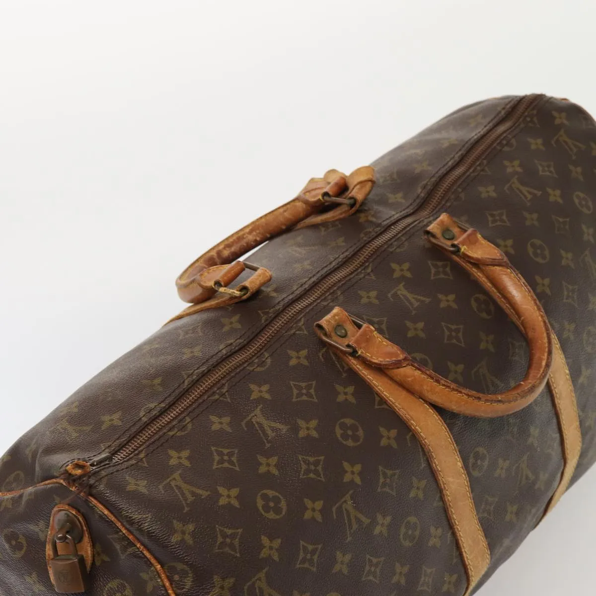 LOUIS VUITTON Monogram Keepall 55 Boston Bag Vintage M41424 LV hk1527