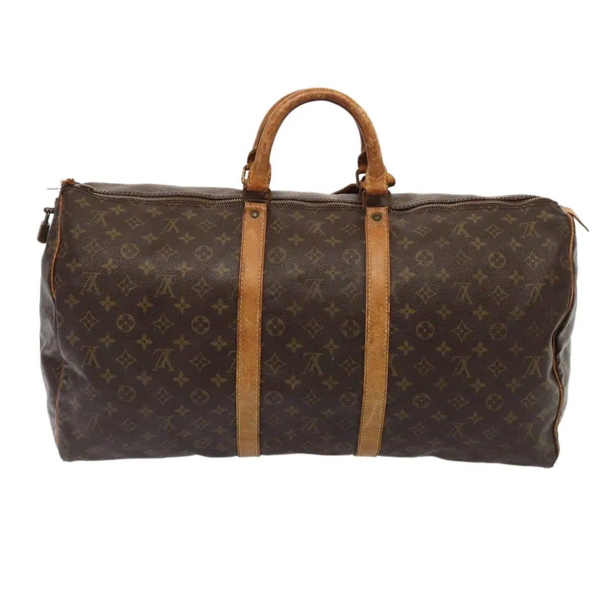 LOUIS VUITTON Monogram Keepall 55 Boston Bag Vintage M41424 LV hk1527
