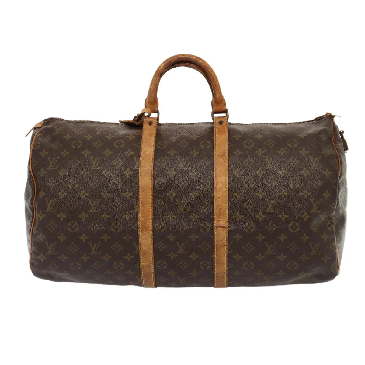 LOUIS VUITTON Monogram Keepall 55 Boston Bag Vintage M41424 LV hk1527