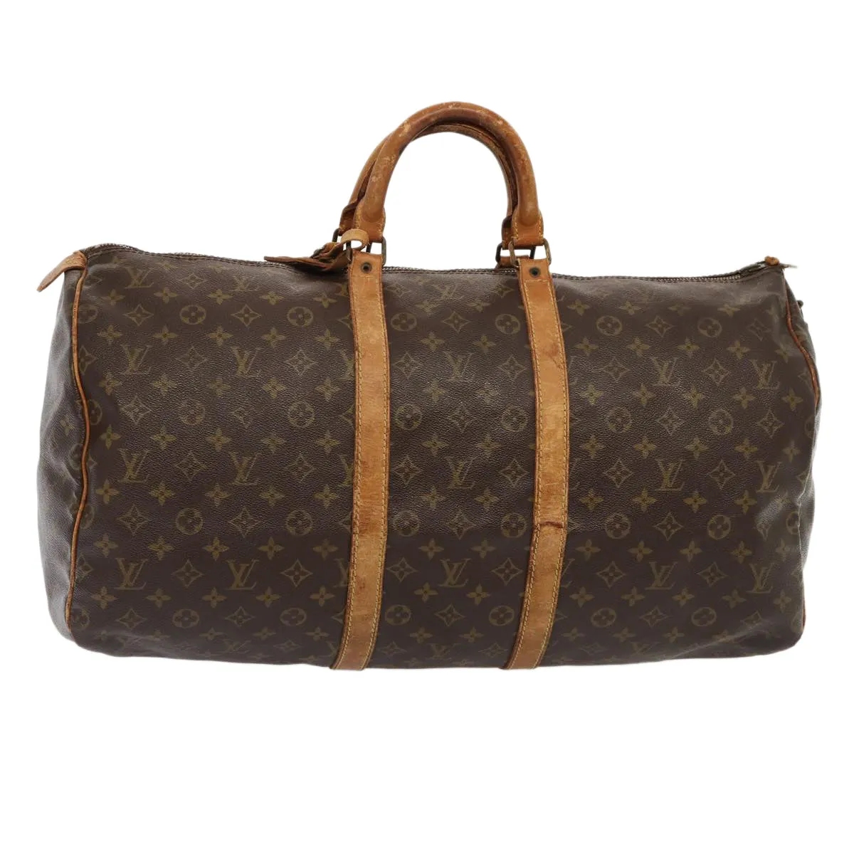 LOUIS VUITTON Monogram Keepall 55 Boston Bag Vintage M41424 LV hk1527