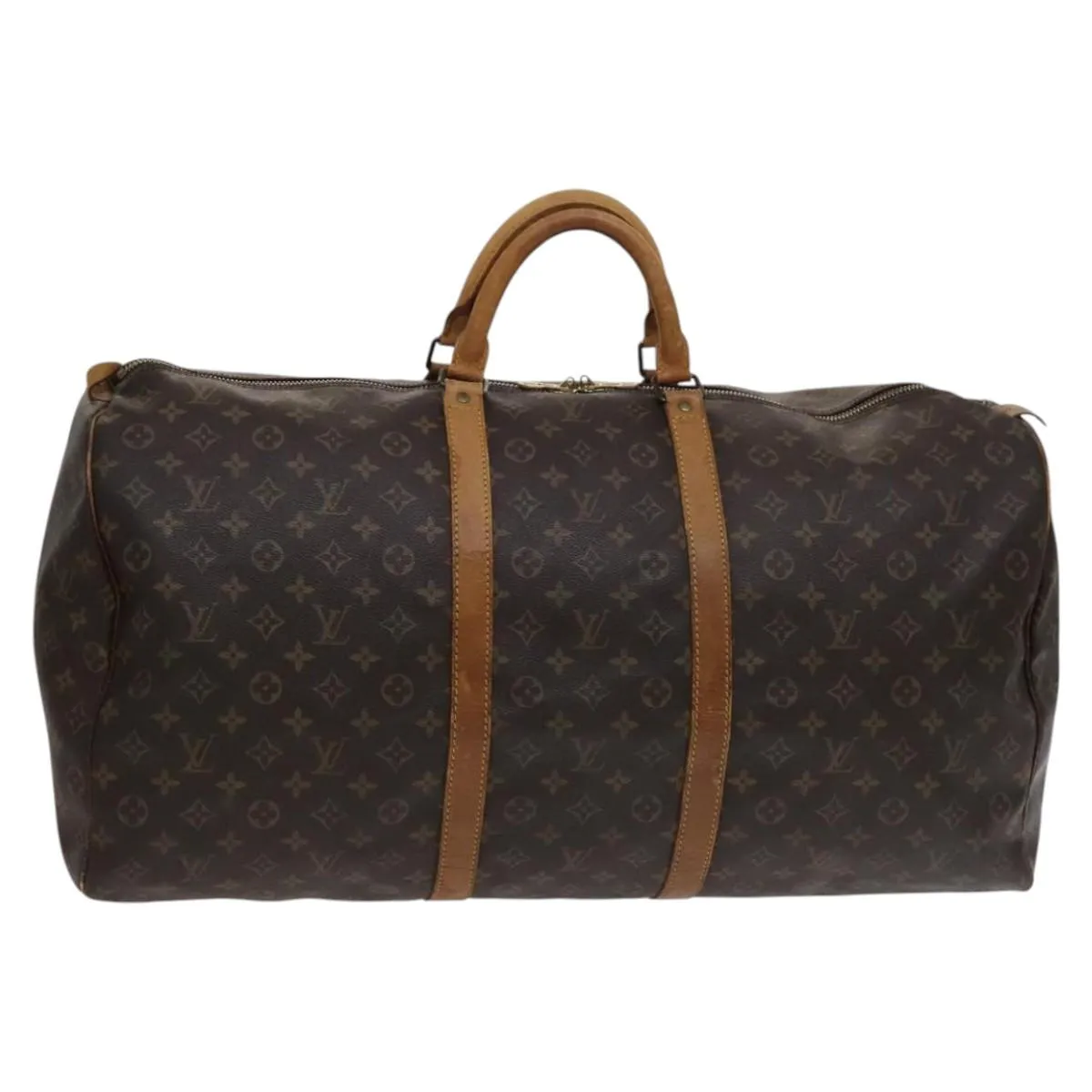LOUIS VUITTON Monogram Keepall 60 Boston Bag M41422 LV Auth 113683