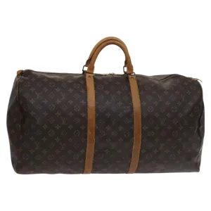 LOUIS VUITTON Monogram Keepall 60 Boston Bag M41422 LV Auth 113683