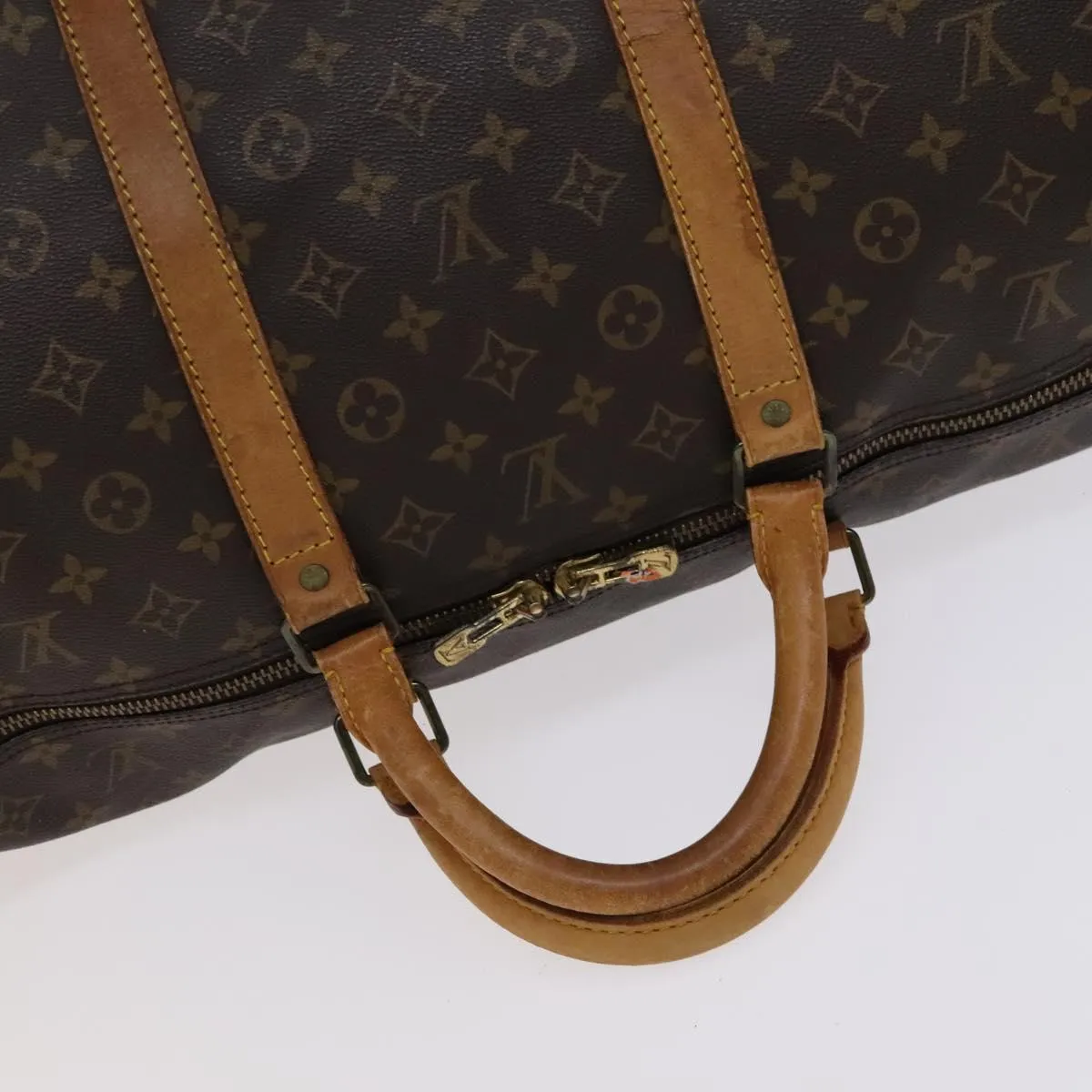 LOUIS VUITTON Monogram Keepall 60 Boston Bag M41422 LV Auth 113683