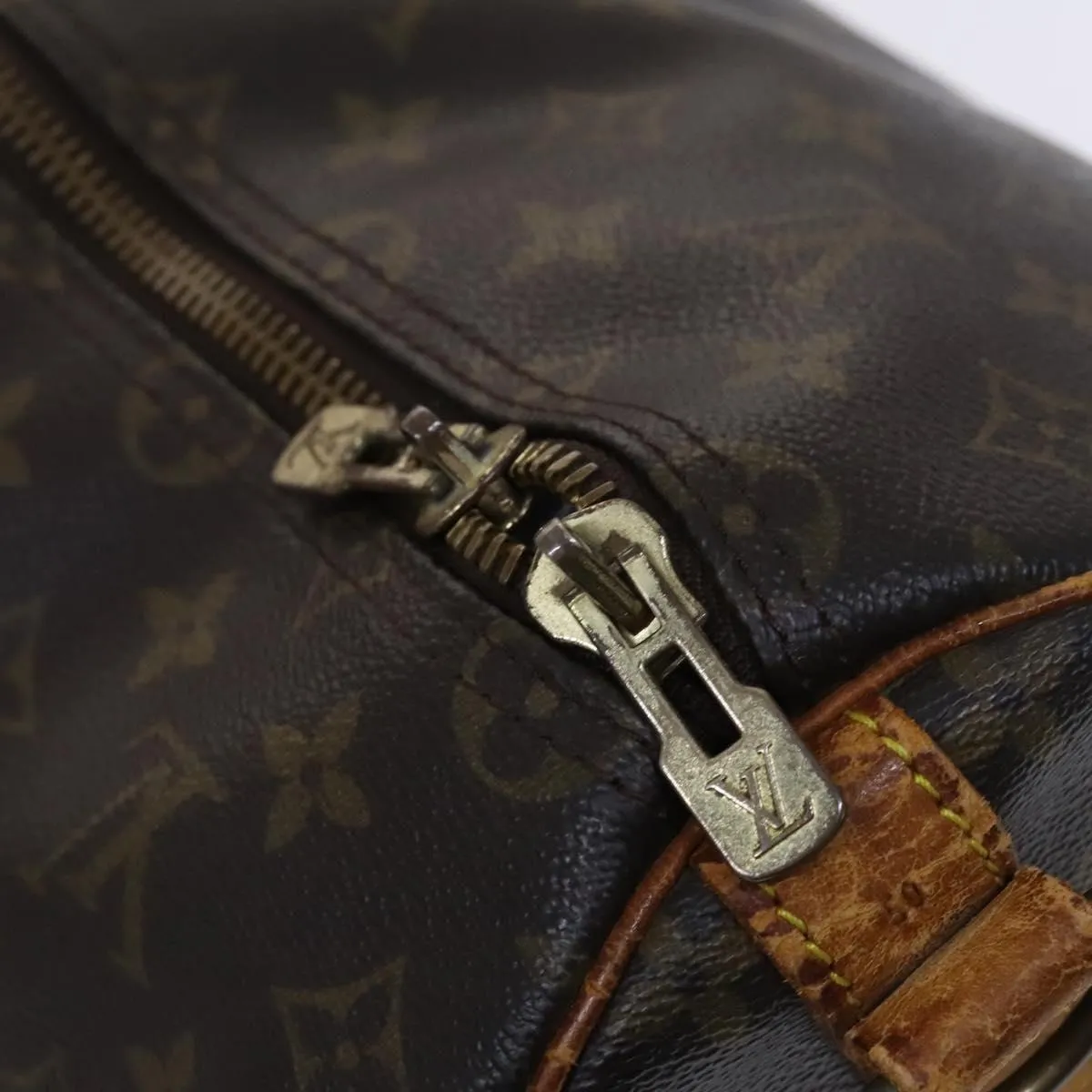 LOUIS VUITTON Monogram Keepall Bandouliere 50 Boston Bag M41416 LV Auth am7981