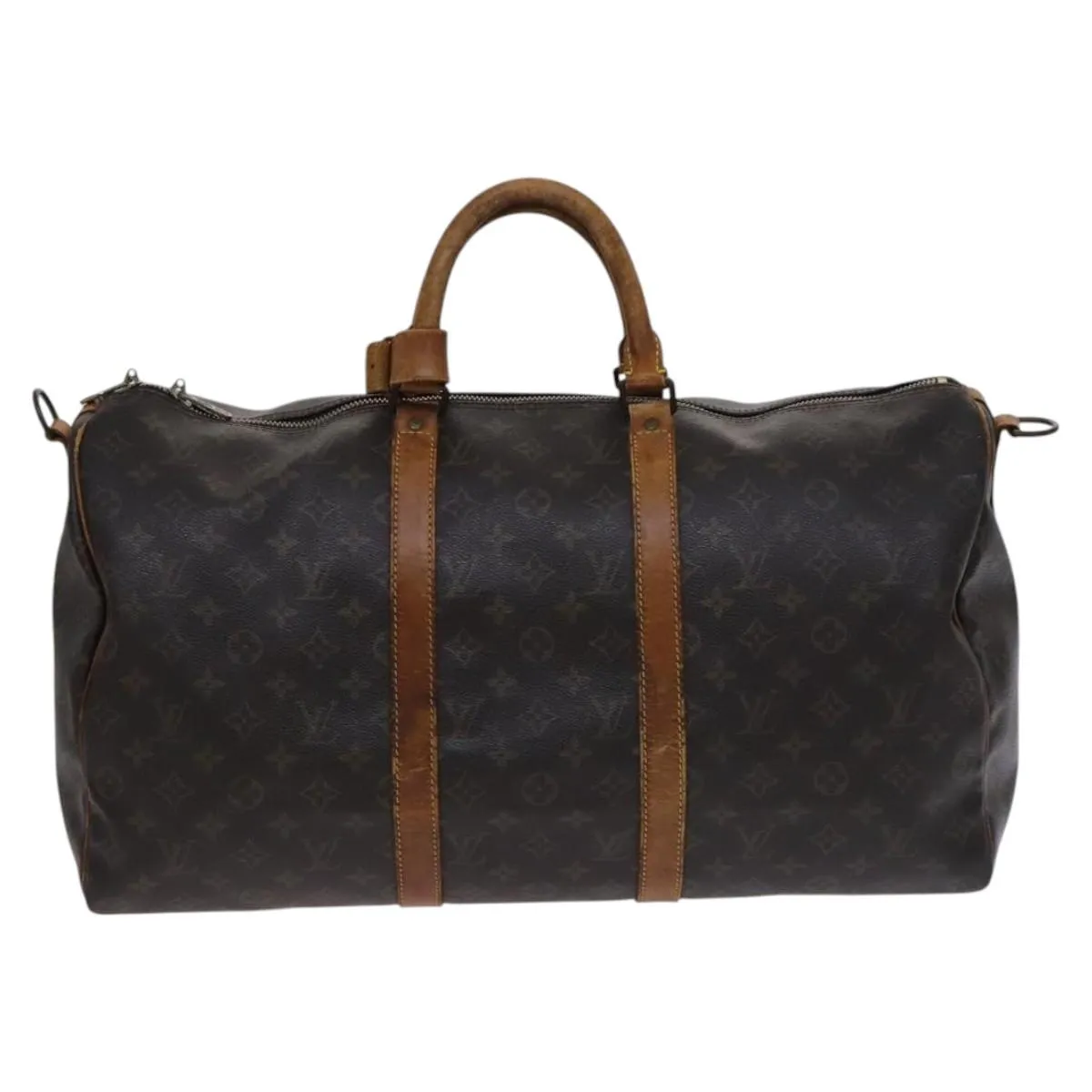 LOUIS VUITTON Monogram Keepall Bandouliere 50 Boston Bag M41416 LV Auth am7981