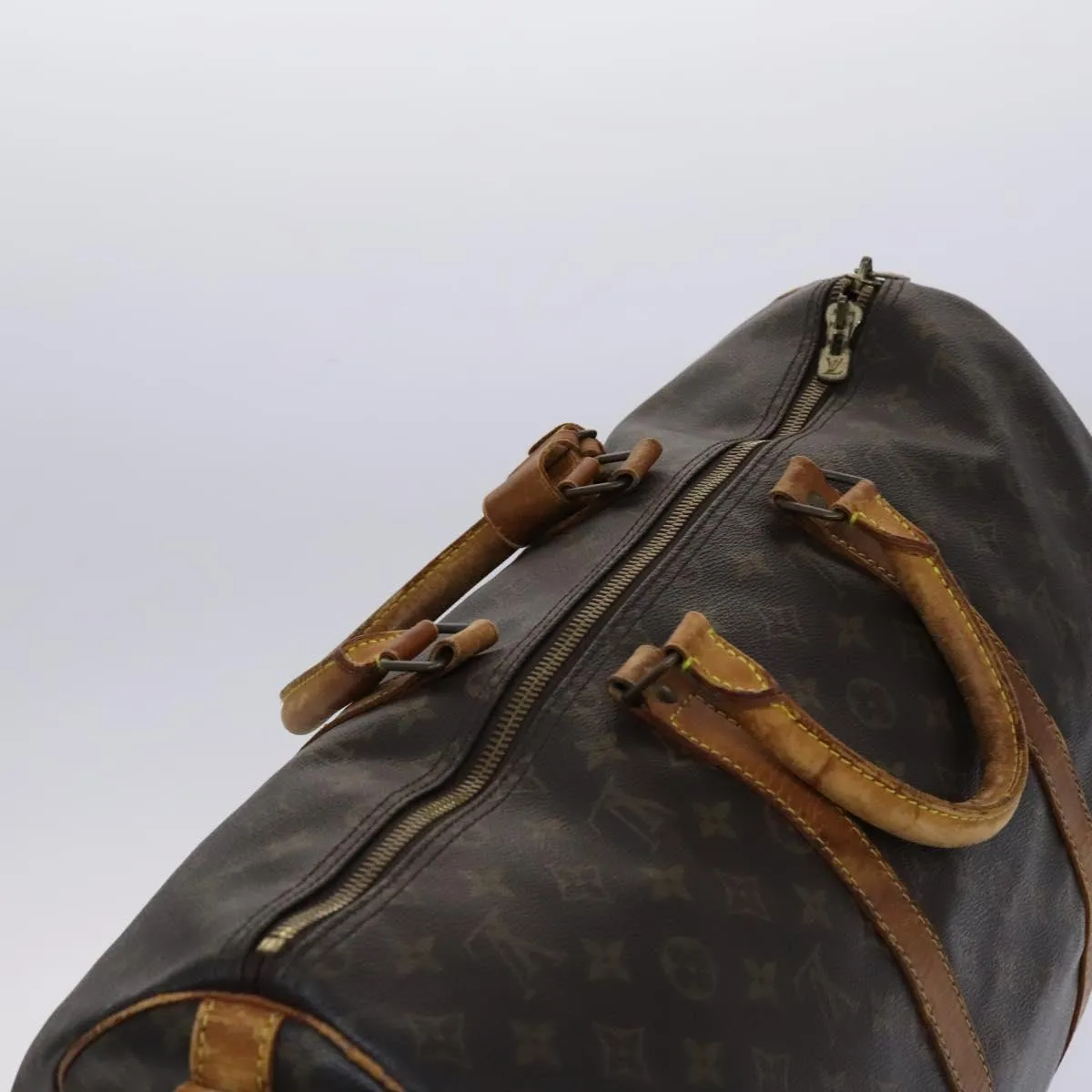 LOUIS VUITTON Monogram Keepall Bandouliere 50 Boston Bag M41416 LV Auth am7981