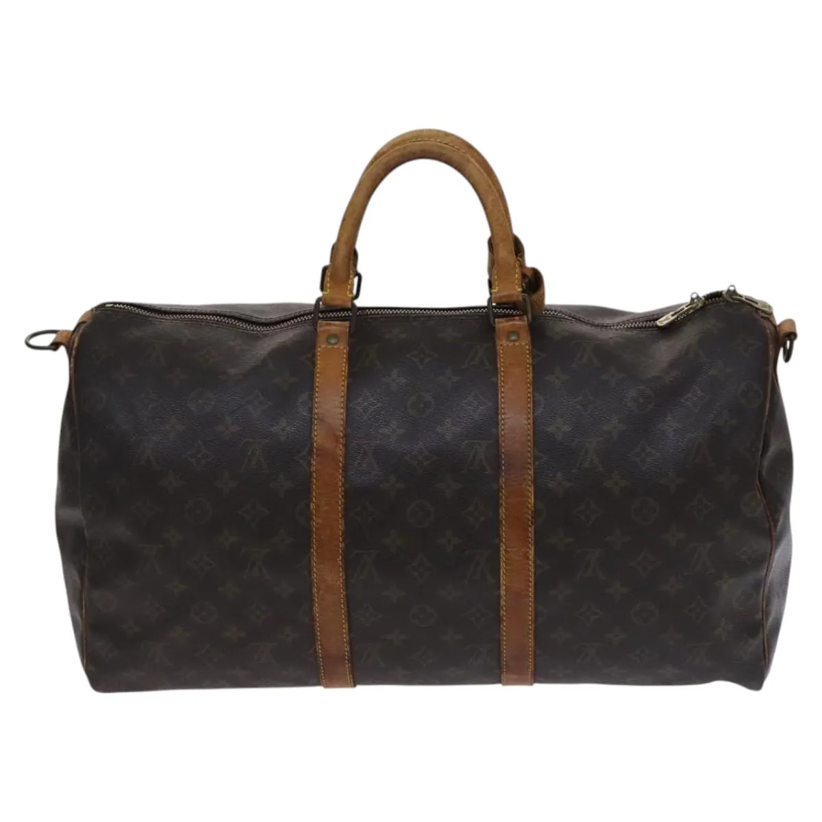 LOUIS VUITTON Monogram Keepall Bandouliere 50 Boston Bag M41416 LV Auth am7981
