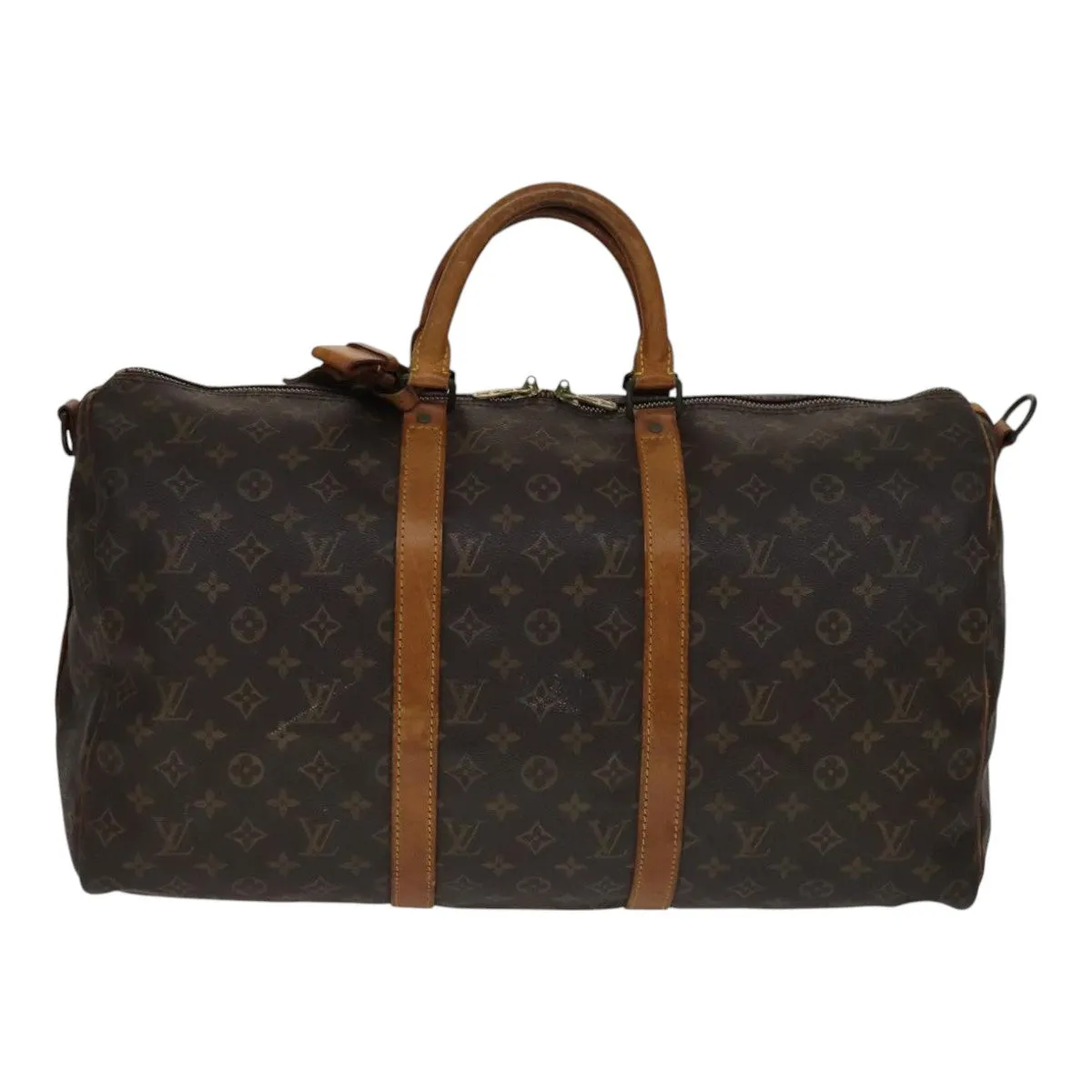 LOUIS VUITTON Monogram Keepall Bandouliere 50 Boston Bag M41416 LV bs21676