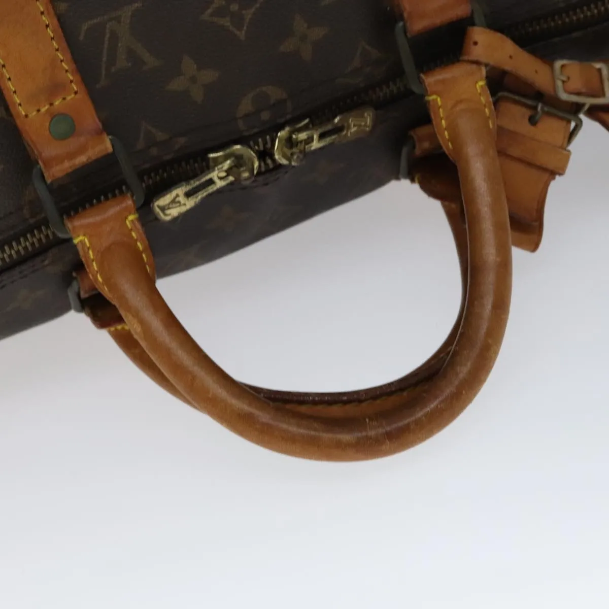 LOUIS VUITTON Monogram Keepall Bandouliere 50 Boston Bag M41416 LV bs21676