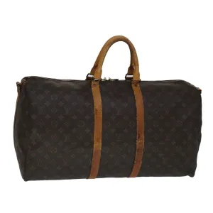 LOUIS VUITTON Monogram Keepall Bandouliere 55 Boston Bag M41414 LV 109253