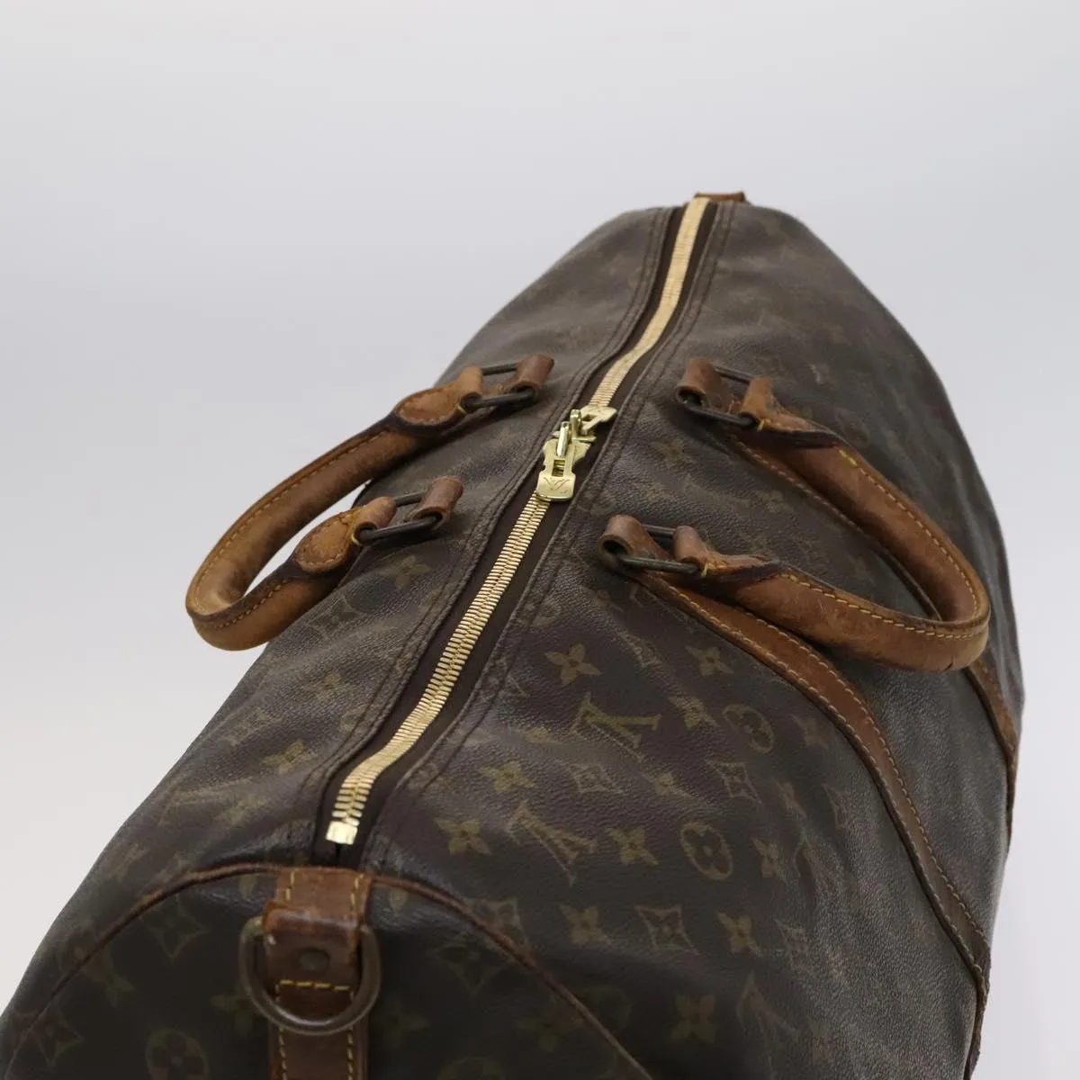 LOUIS VUITTON Monogram Keepall Bandouliere 55 Boston Bag M41414 LV Auth 113023