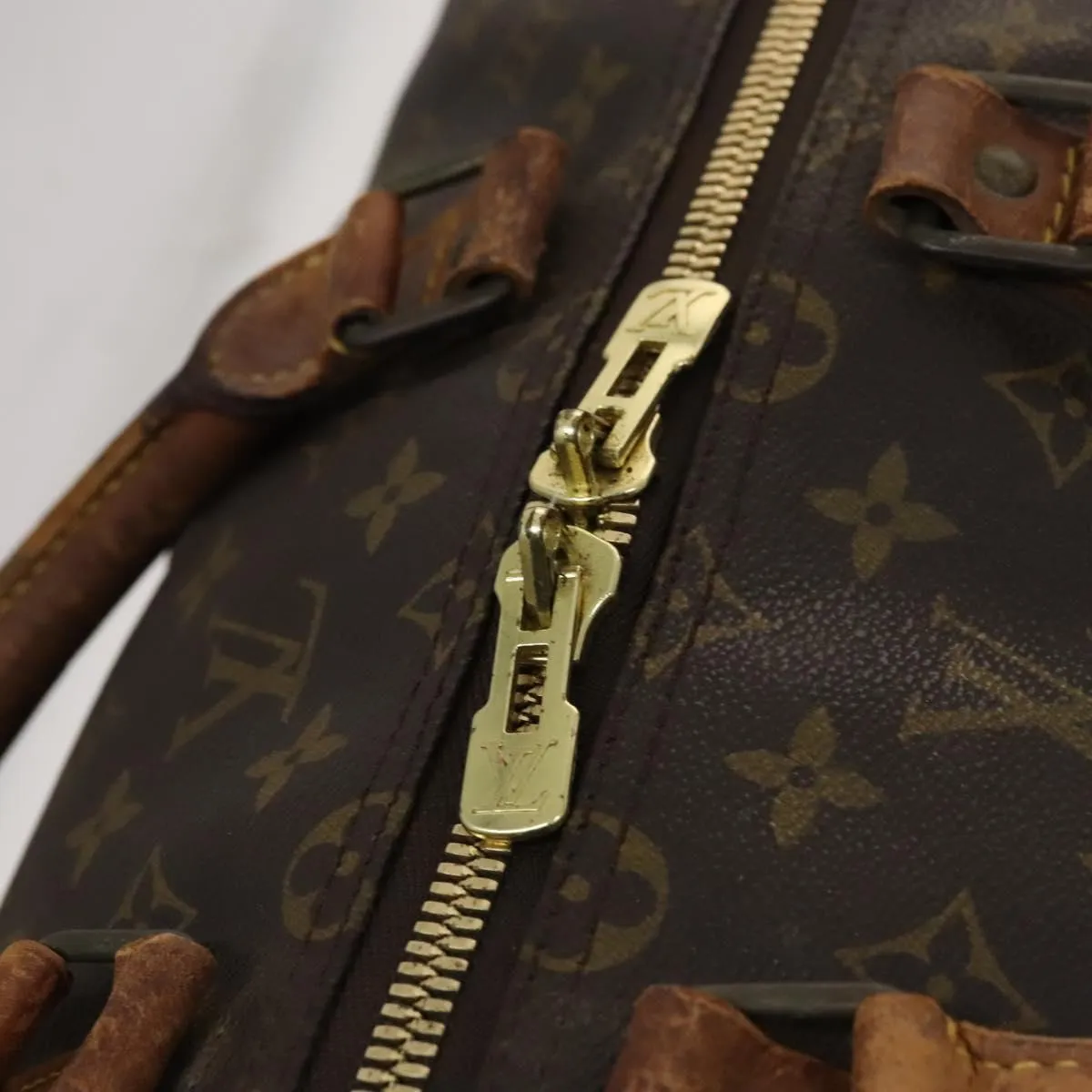LOUIS VUITTON Monogram Keepall Bandouliere 55 Boston Bag M41414 LV Auth 113023