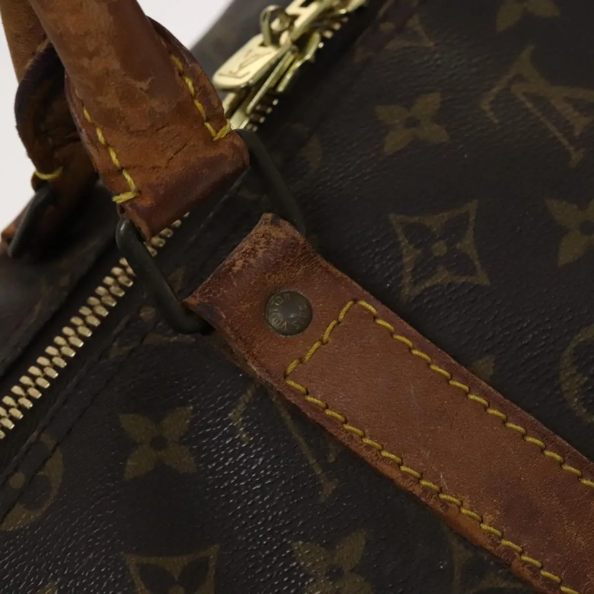LOUIS VUITTON Monogram Keepall Bandouliere 55 Boston Bag M41414 LV Auth 113023