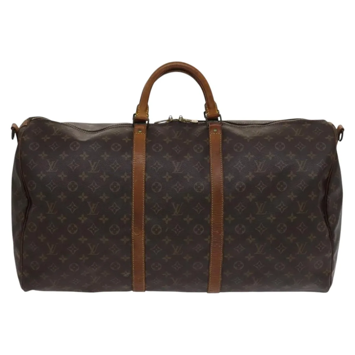 LOUIS VUITTON Monogram Keepall Bandouliere 60 Boston Bag M41412 LV Auth 115806