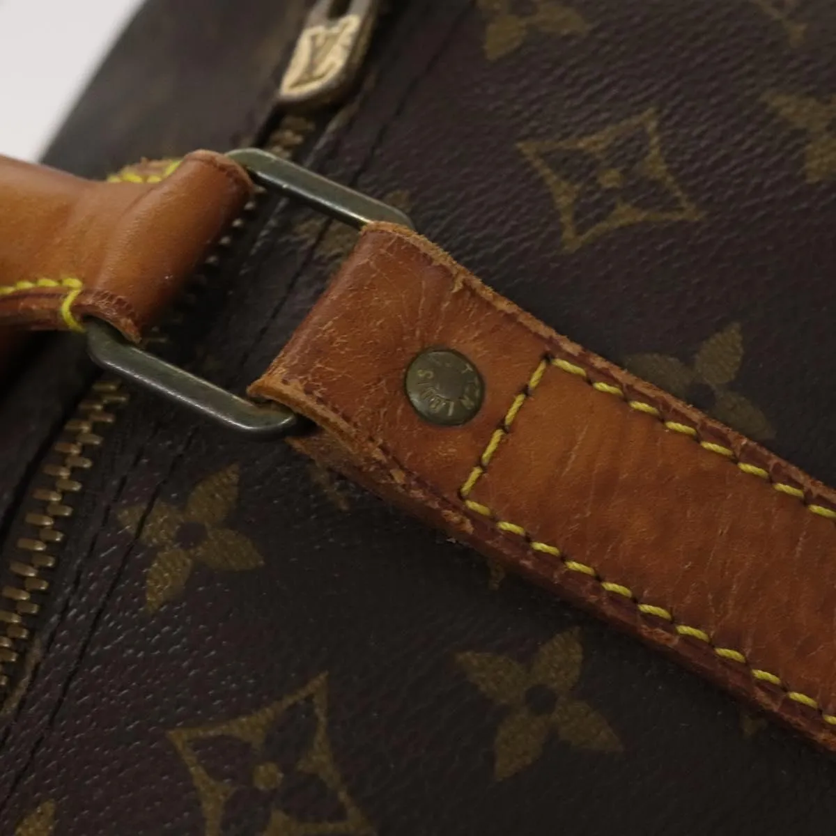 LOUIS VUITTON Monogram Keepall Bandouliere 60 Boston Bag M41412 LV Auth 115806