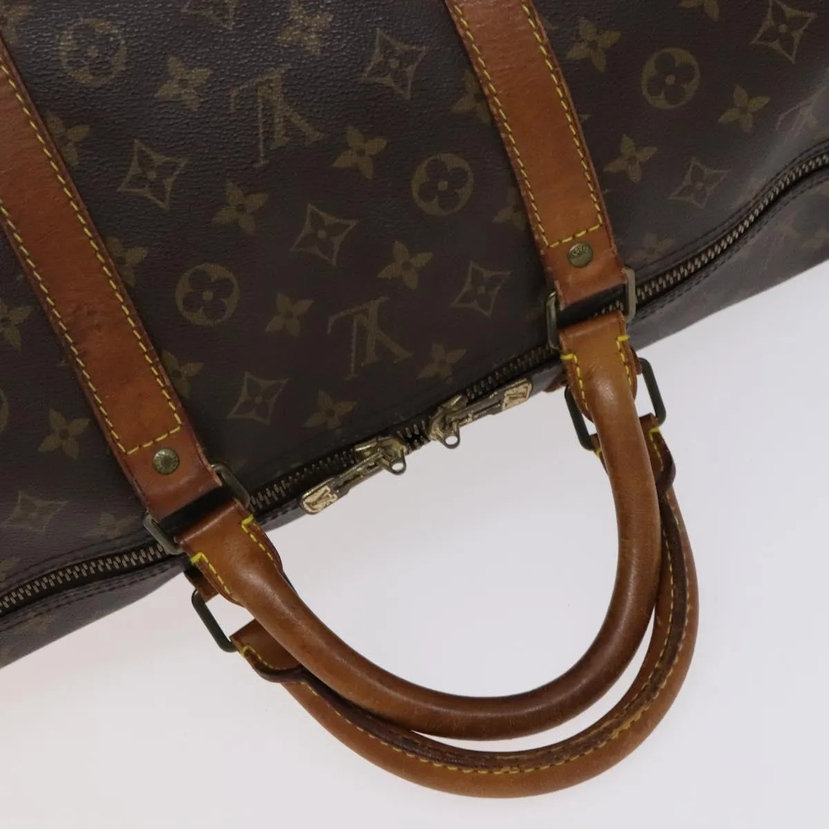 LOUIS VUITTON Monogram Keepall Bandouliere 60 Boston Bag M41412 LV Auth 115806