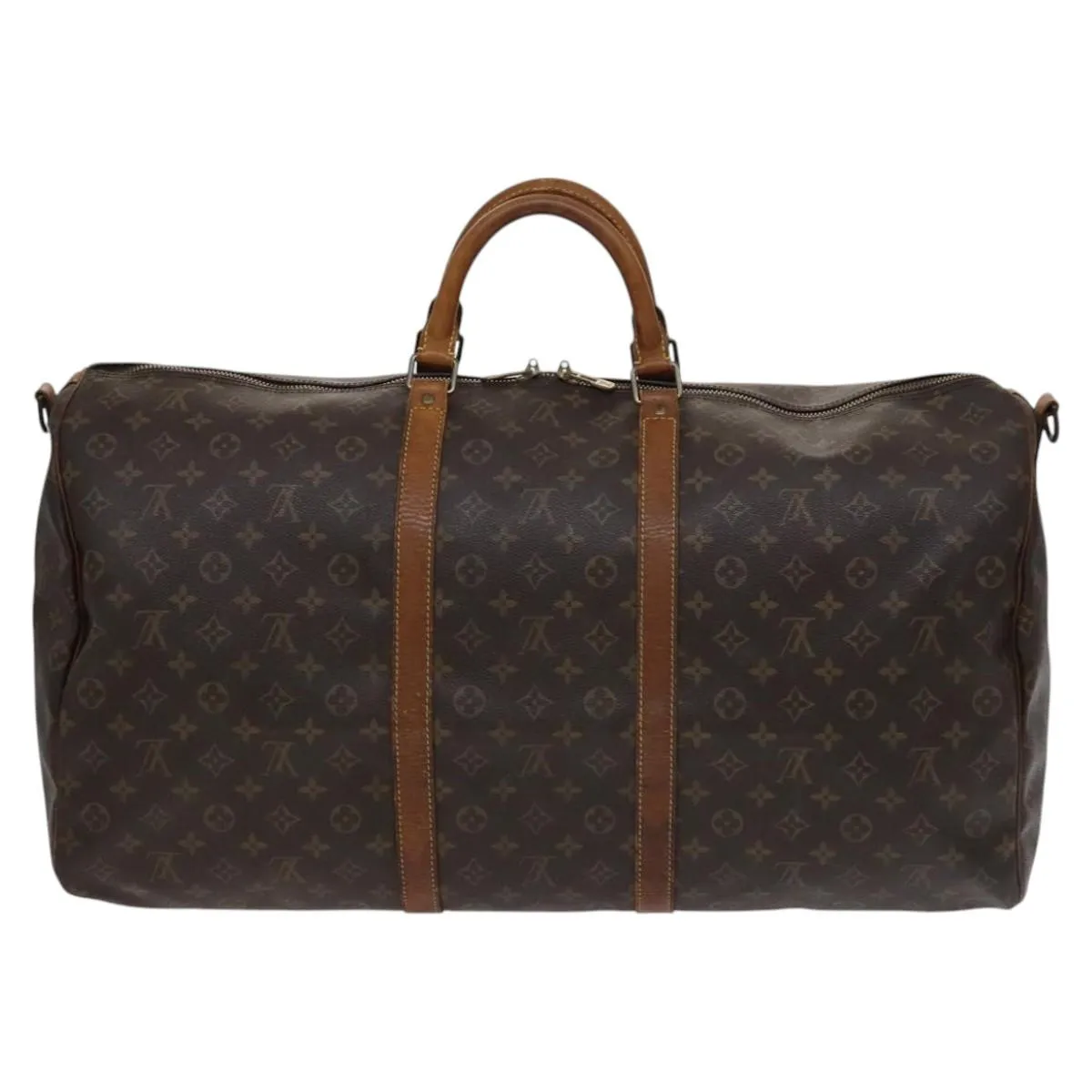 LOUIS VUITTON Monogram Keepall Bandouliere 60 Boston Bag M41412 LV Auth 115806