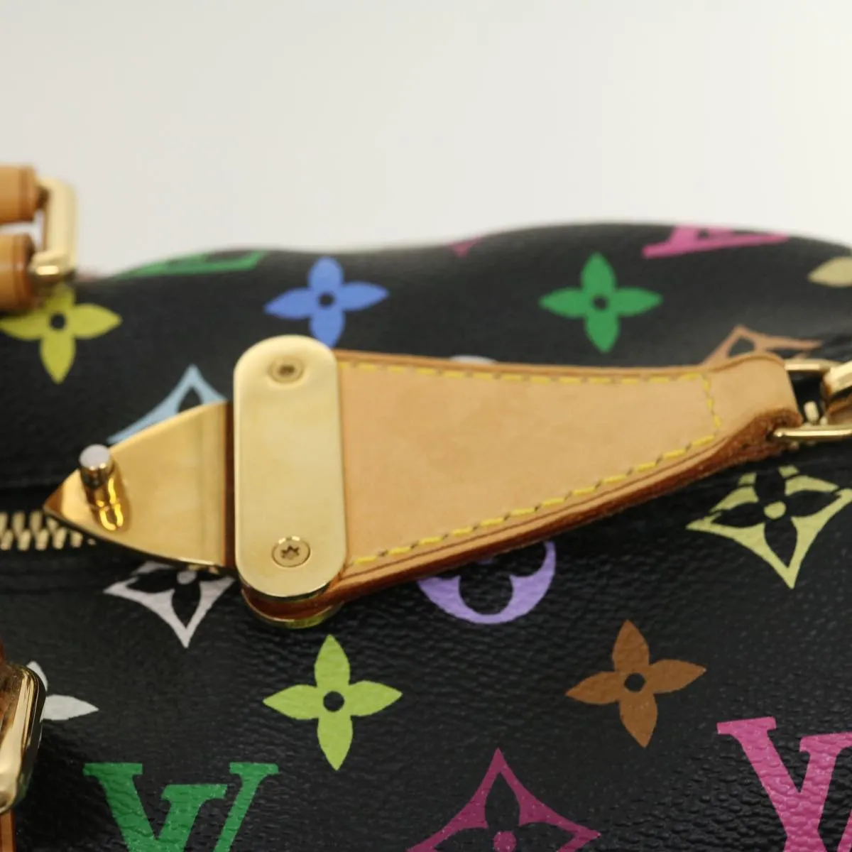 LOUIS VUITTON Monogram Multicolor Keepall 45 Boston Bag Black M92640 29945S