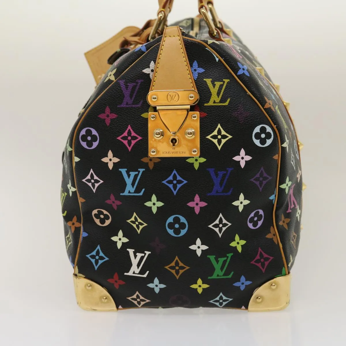 LOUIS VUITTON Monogram Multicolor Keepall 45 Boston Bag Black M92640 29945S