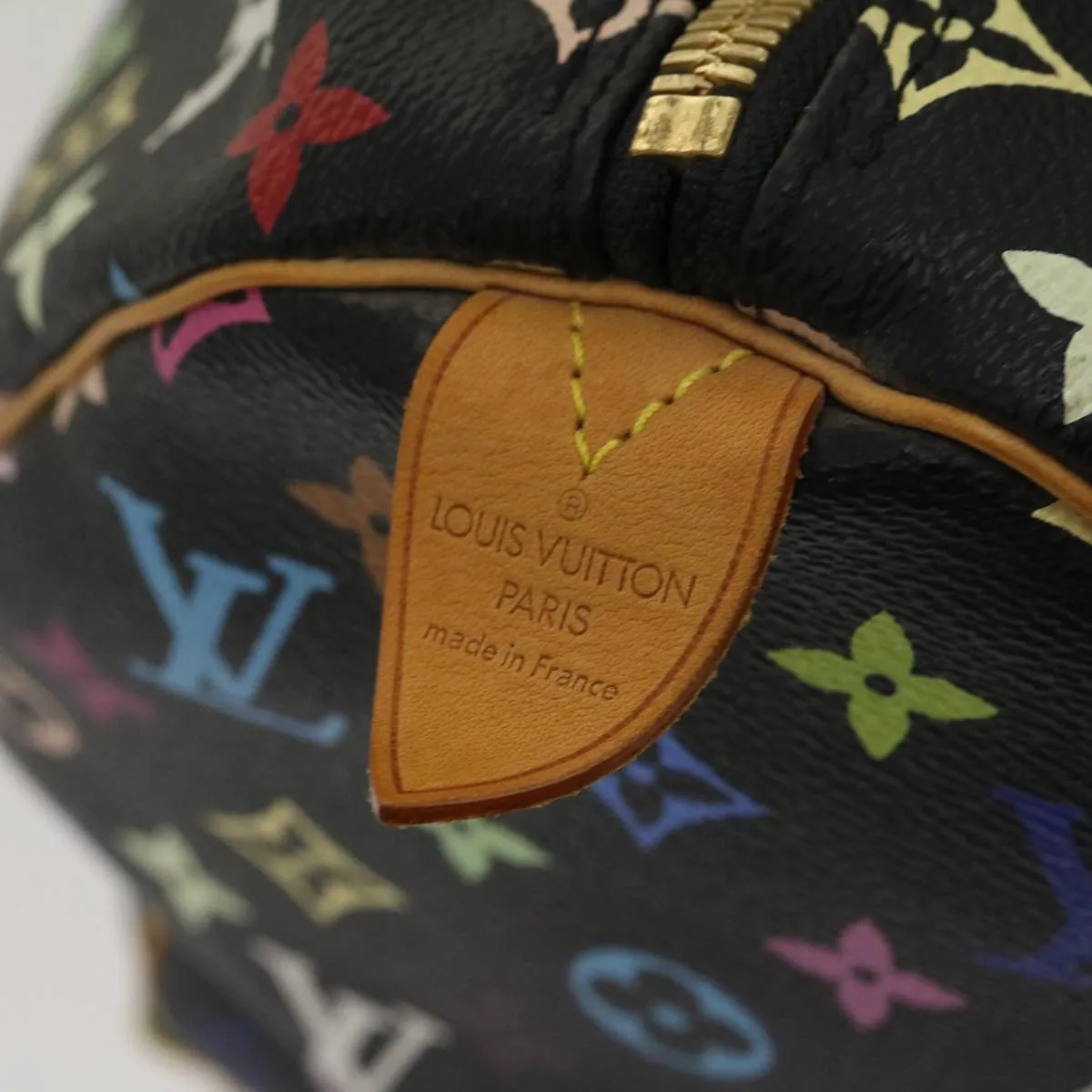 LOUIS VUITTON Monogram Multicolor Keepall 45 Boston Bag Black M92640 29945S
