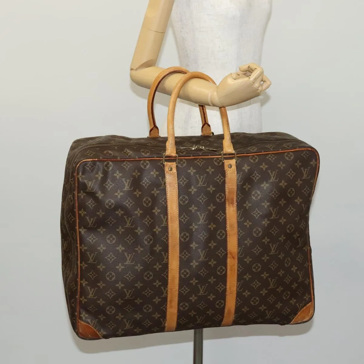 LOUIS VUITTON Monogram Sirius 50 Boston Bag M41406 LV Auth BD114