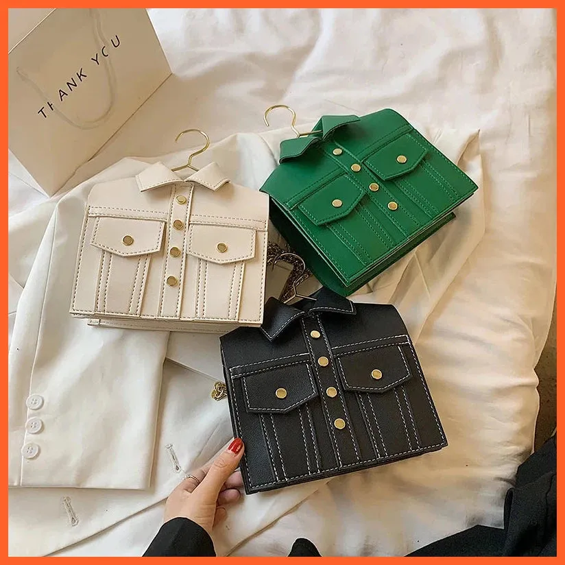 Luxury Brand Jacket Shoulder Bag For Women | High Quality Pu Crossbody Bags