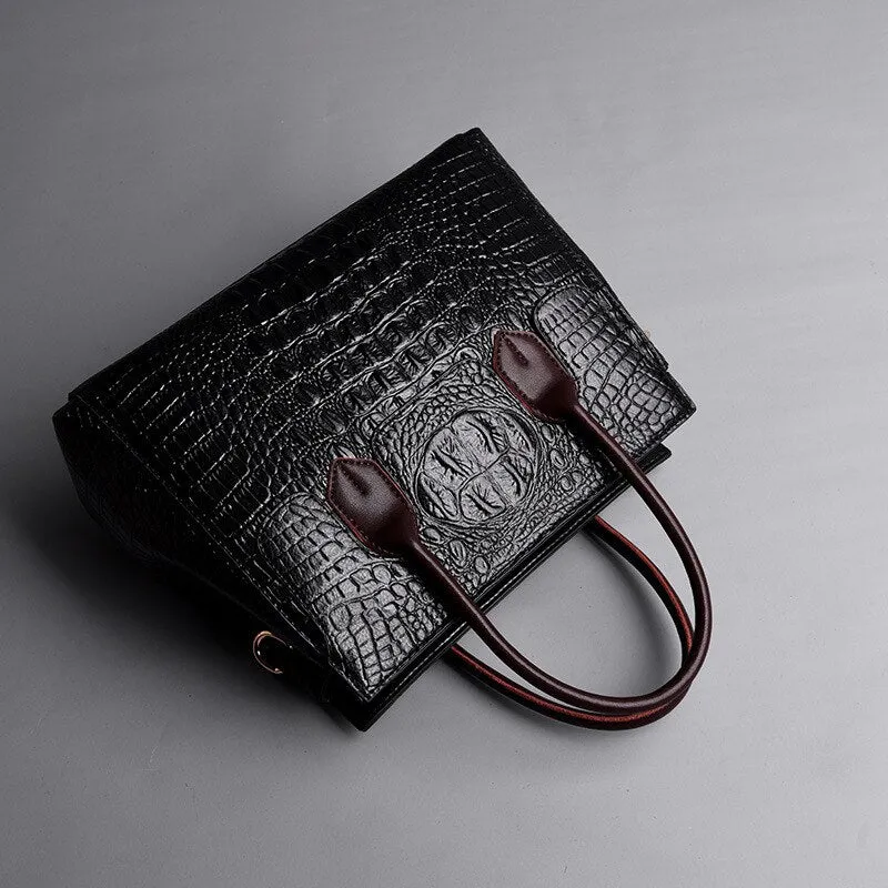 Luxury Handbags Genuine Leather Women Crocodile Bags