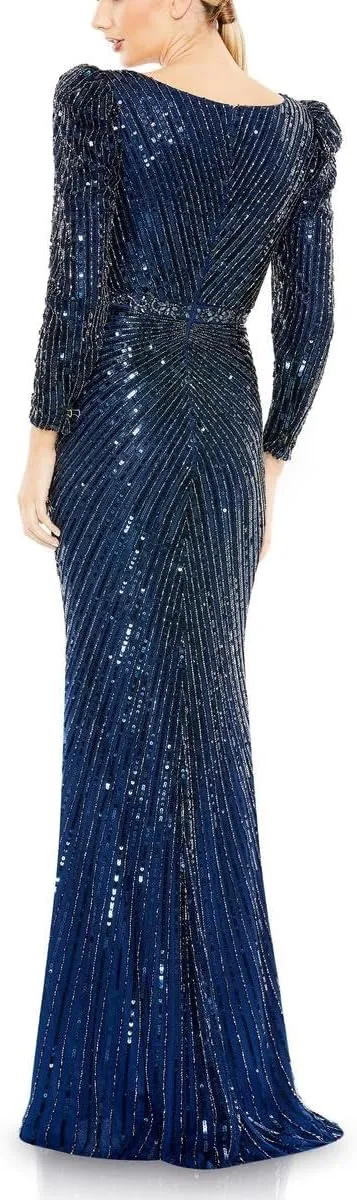 Mac Duggal Womens Embellished Special Occasion Evening Dress