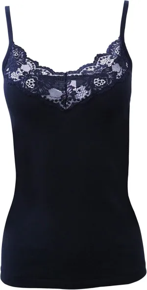 Mare ® Luxury 100% Mako Cotton Women's Lace-Trimmed Camisole. Proudly Made in Italy.