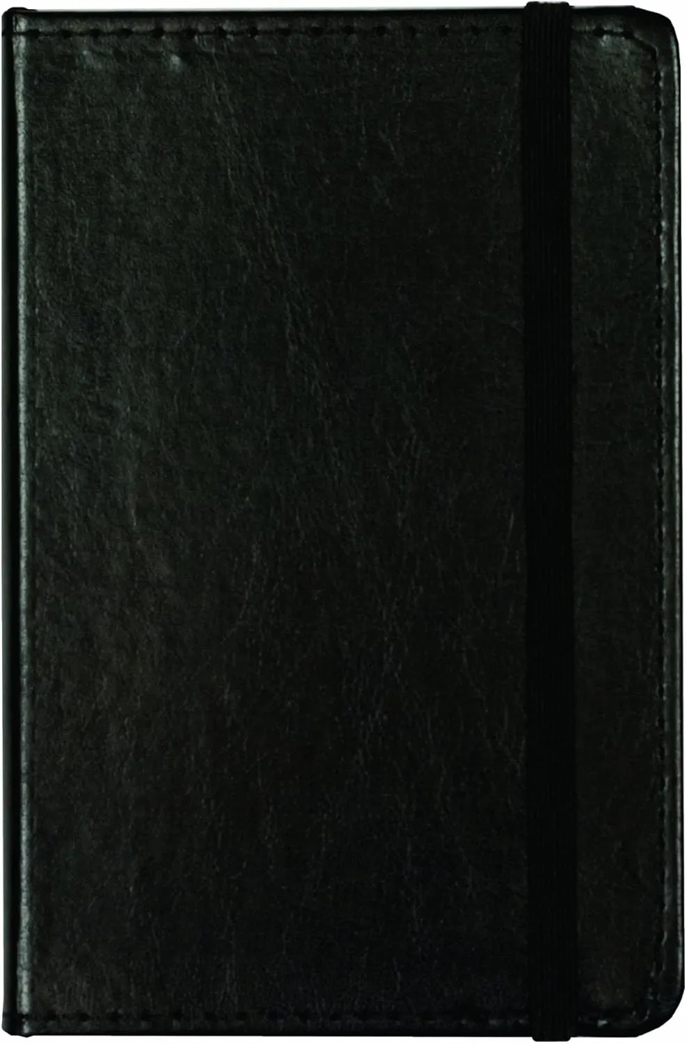 Markings by C.R. Gibson MJ3-4791 Genuine Bonded Leather Journal, By Markings, Smyth Sewn Binding, 192 Ivory Colored Ruled Pages, Pocket On Inside Back Cover, Measures 3.5" x 5.5" - Small Black