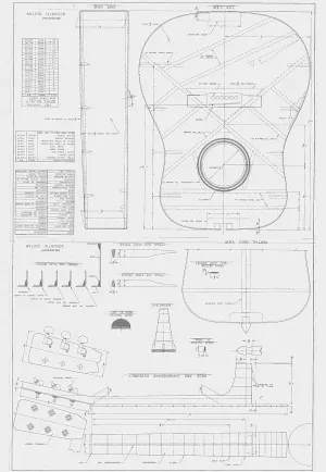 Martin D28 Style - Guitar PLANS to Build - Full Scale acoustic guitar
