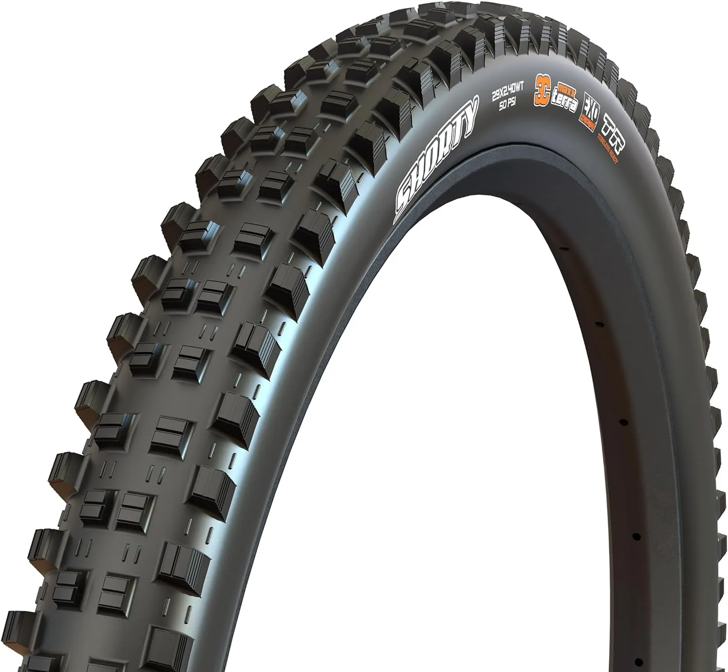 MAXXIS Shorty - 3C MaxxTerra - 27.5, 29 - EXO - E25 Rating, Tubeless | Mid-Spike for Deep Dust Or Wet Trail Conditions
